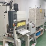 Hydraulic press 45 t of a refurbished license plate production line